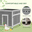 pawhut-clapier-lapin-canard-en-bois-toit-ouvrant-ext-rieur-gris image 6