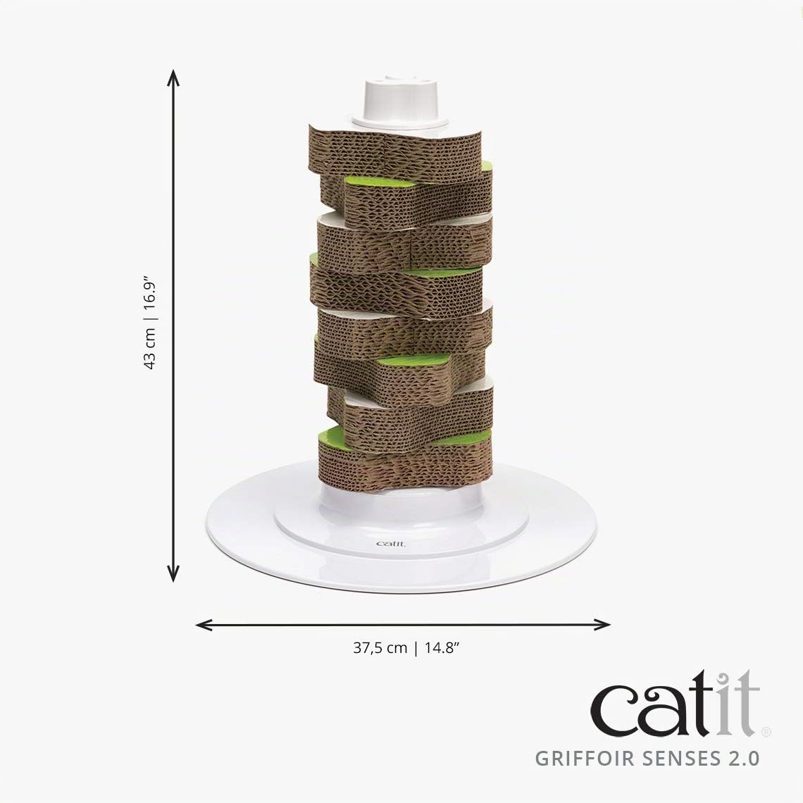 catit-senses-2-0-griffoir-pour-chat-disques-carton-renouvelable image 3