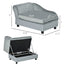 pawhut-canap-pour-petit-chien-avec-coffre-de-rangement-gris-clair image 4