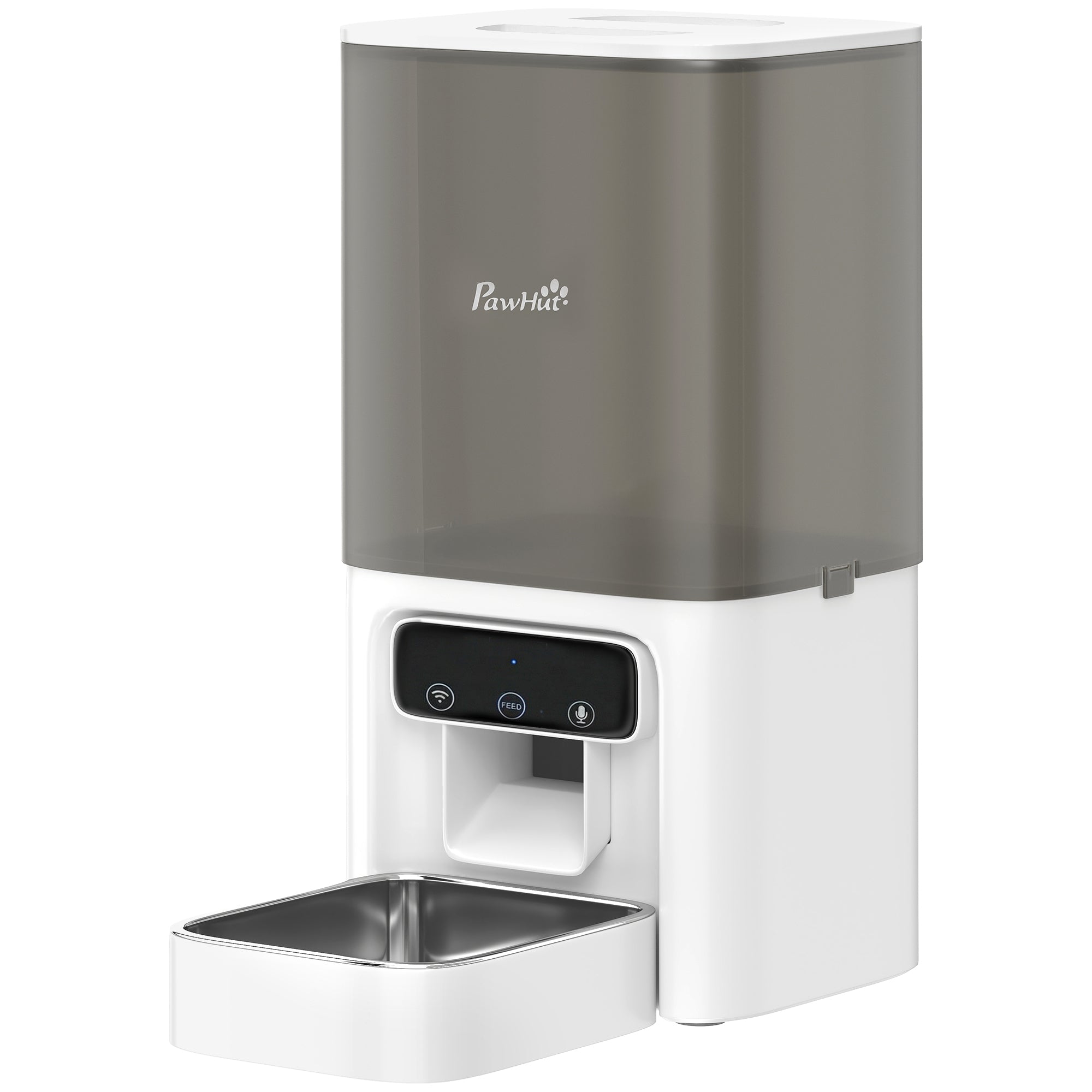 pawhut-distributeur-automatique-pour-chat-4-5-l-avec-bol-inox-et-wifi image 2