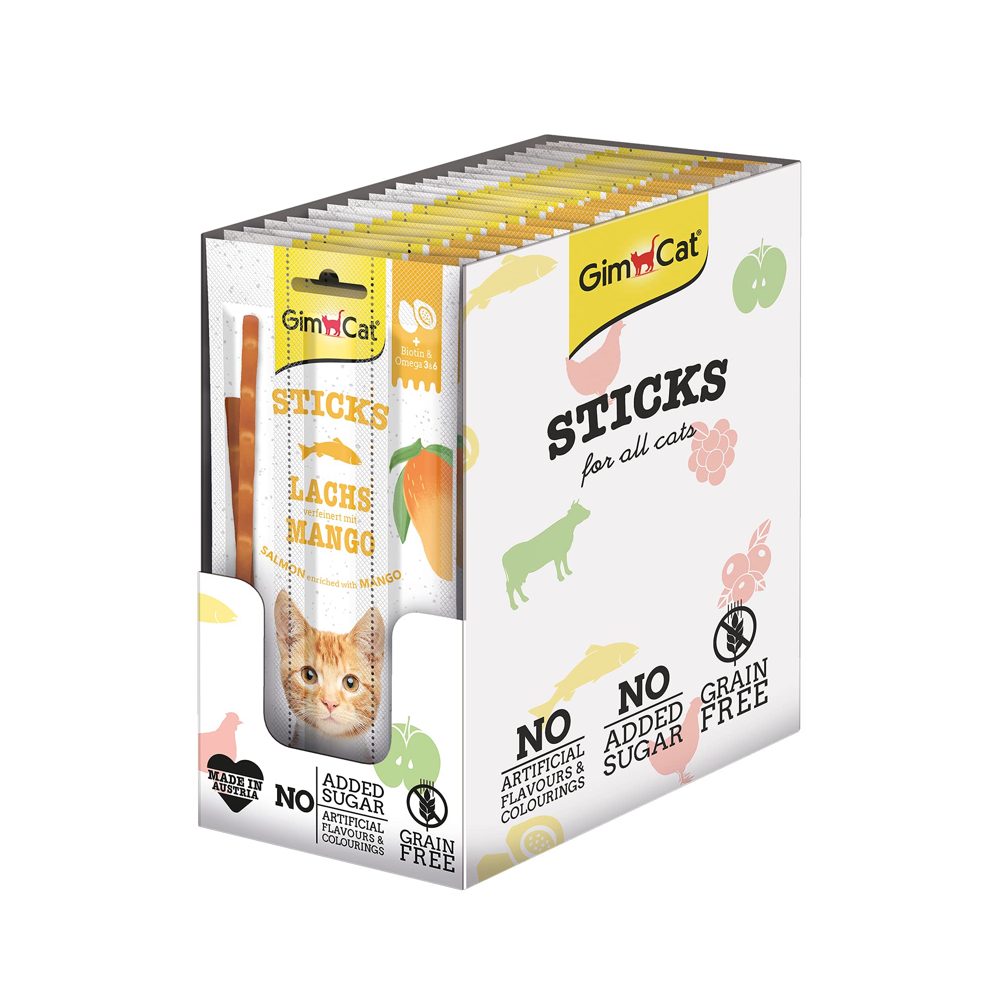 gimcat-duo-sticks-poulet-fruits-des-bois-24-x-3-sticks image 3