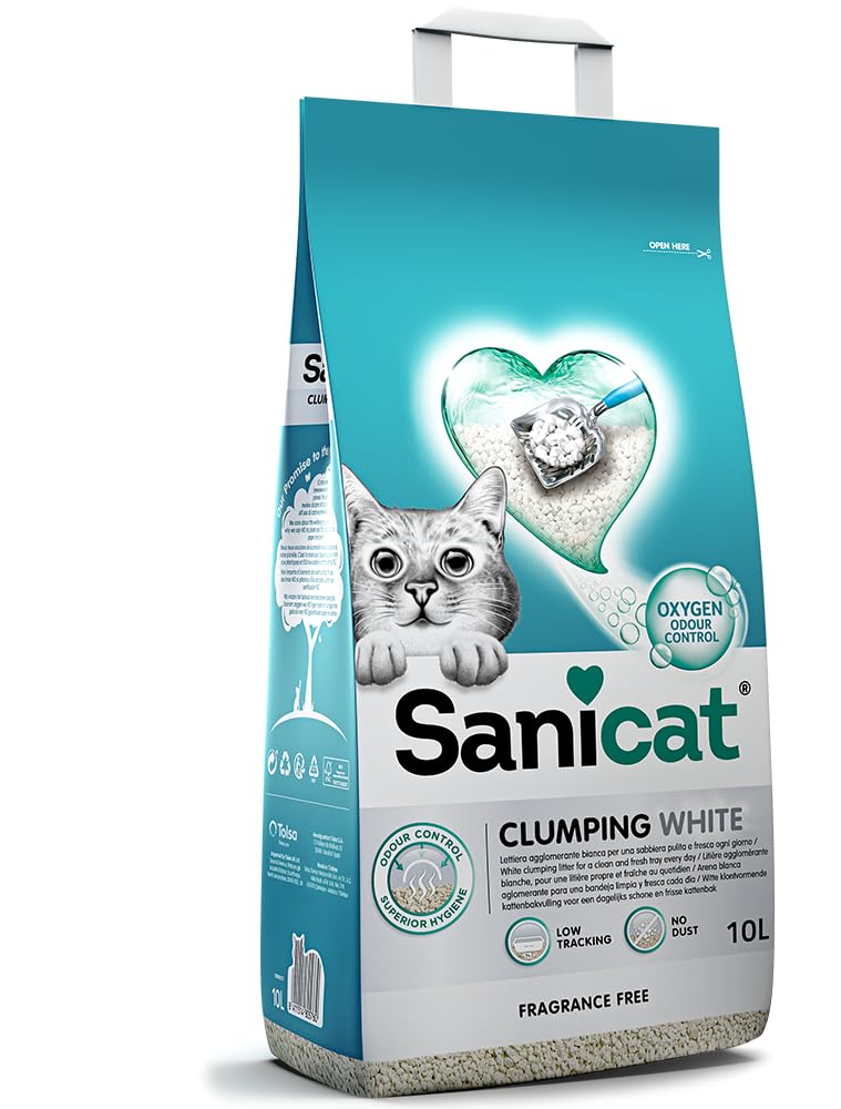 sanicat-clumping-white-liti-re-cotton-fresh-10-l image 2