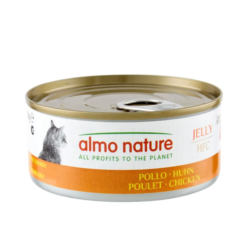 almo-nature-hfc-jelly-poulet-nourriture-humide-pour-chat-adulte-24-x-150g image 1