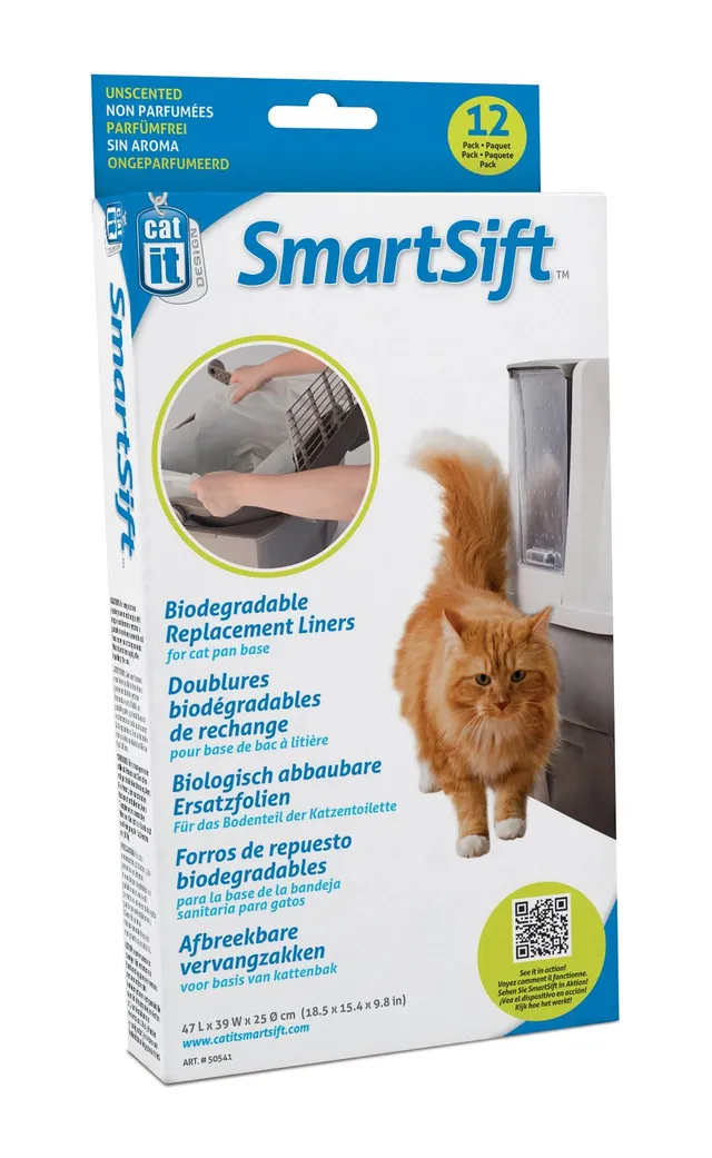 catit-smartsift-doublures-bac-liti-re-lot-de-12-sacs image 1