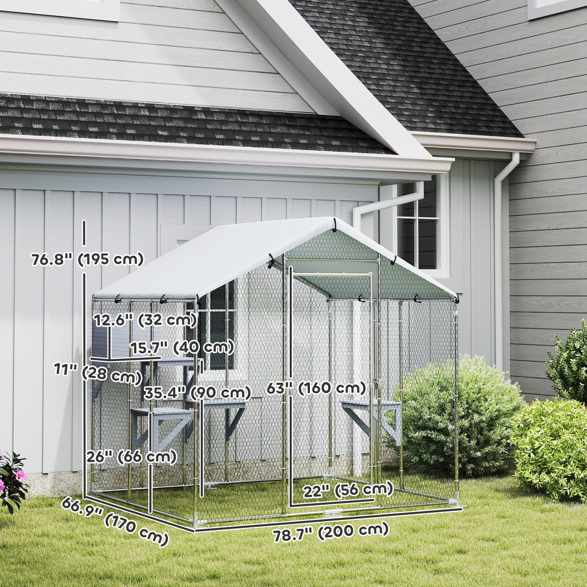 pawhut-catio-enclos-ext-rieur-79-3-4-m-pour-jusqu-5-chats image 5