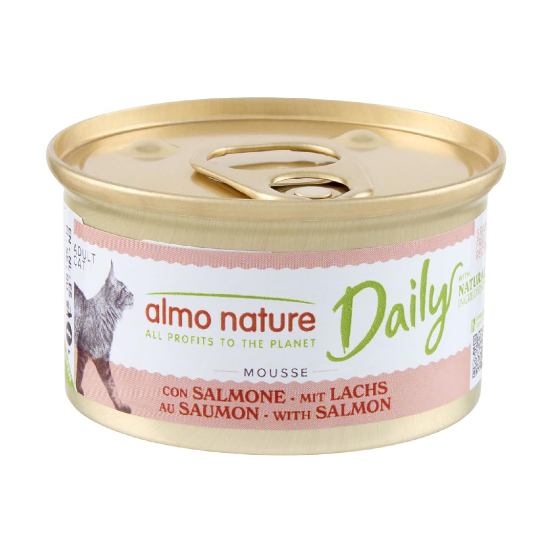 almo-nature-daily-mousse-saumon-nourriture-humide-chat-24-x-85-g image 1