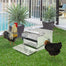 pawhut-mangeoire-automatique-poules-30-lbs-13-6-kg-galvanis-e-anti-pluie image 3