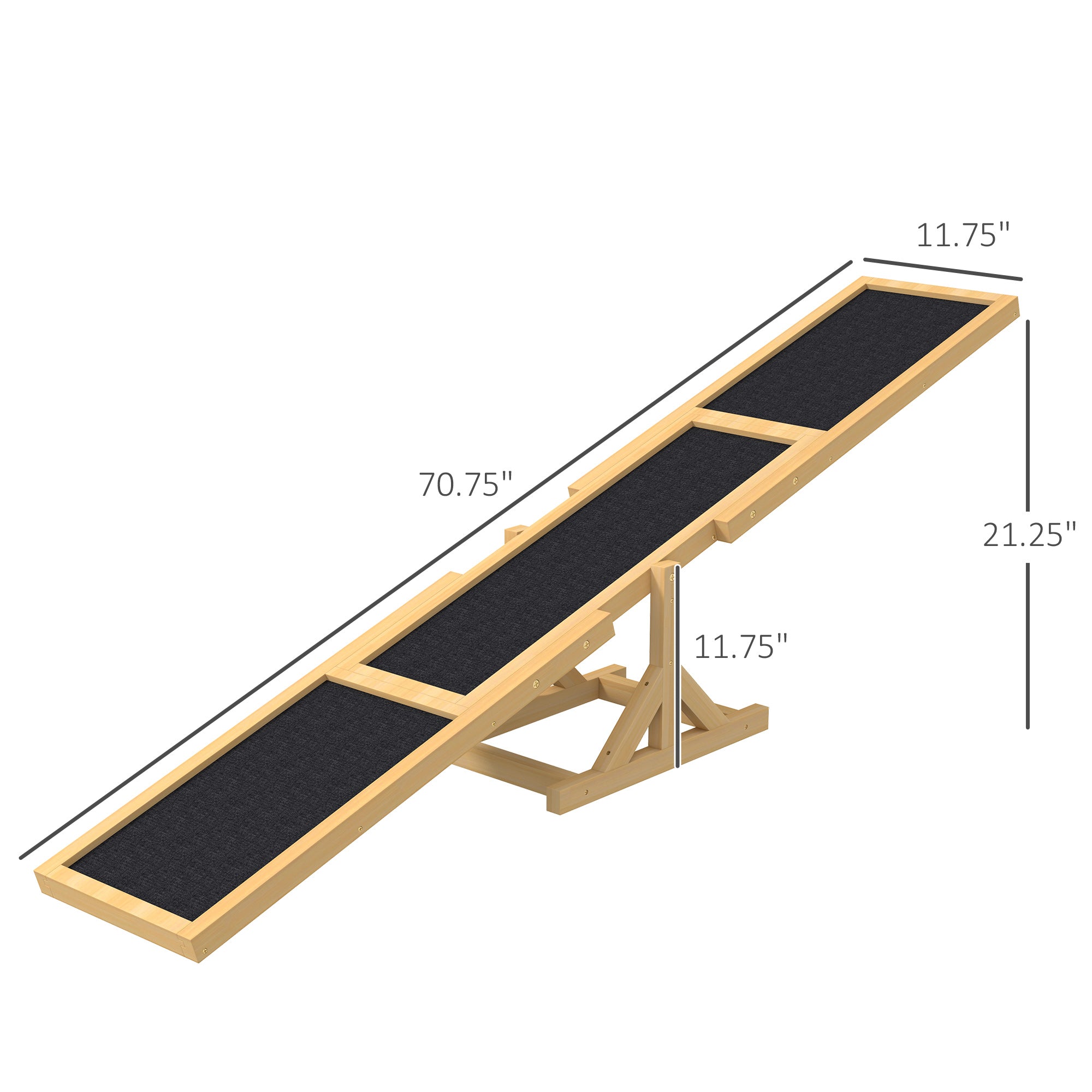 pawhut-pupstacle-bascule-agility-chien-71-en-bois-antid-rapante-jaune image 6