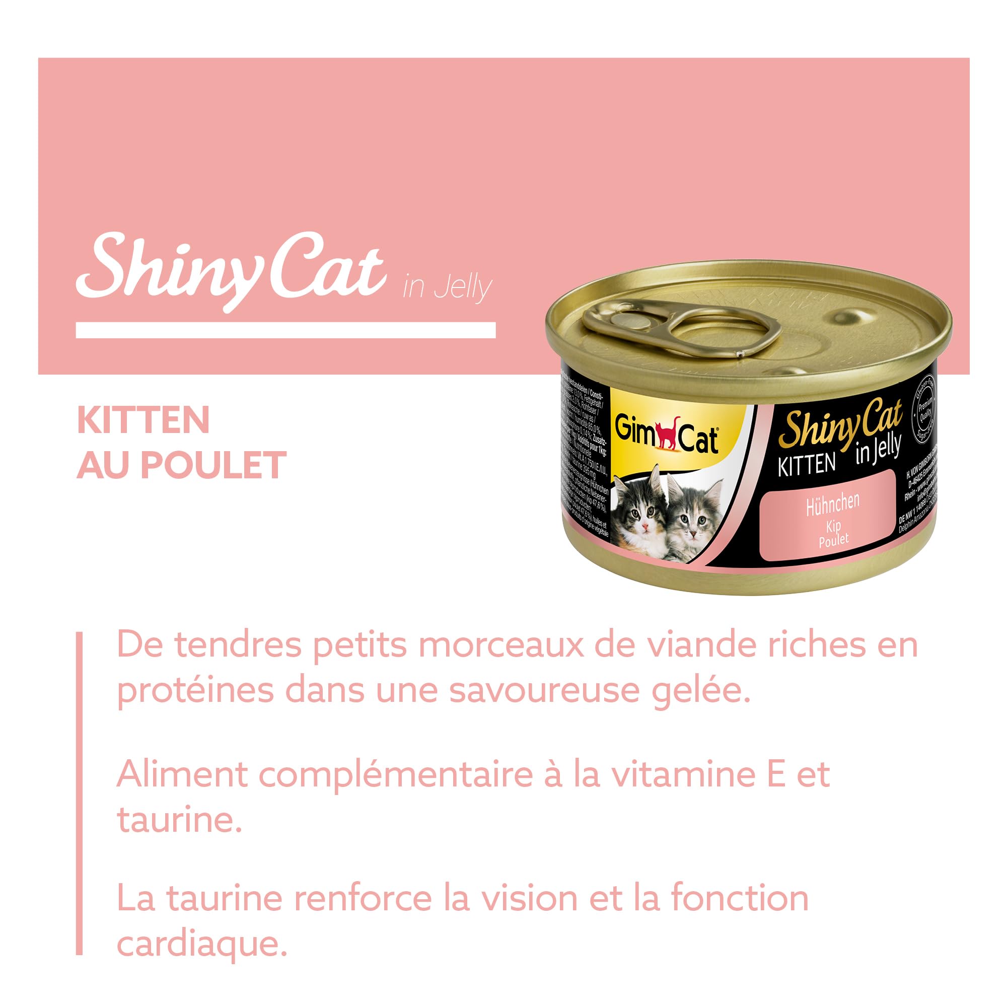 gimcat-shinycat-kitten-in-jelly-poulet-nourriture-humide-pour-chatons-24-x-70-g image 2