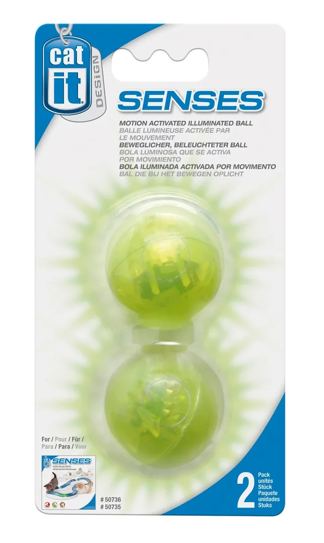 catit-senses-2-0-balles-lumineuses-activ-es-par-le-mouvement-lot-de-2 image 1
