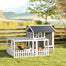 pawhut-poulailler-avec-enclos-pondoir-plateau-et-grillage-pour-1-2-poules-gris image 3