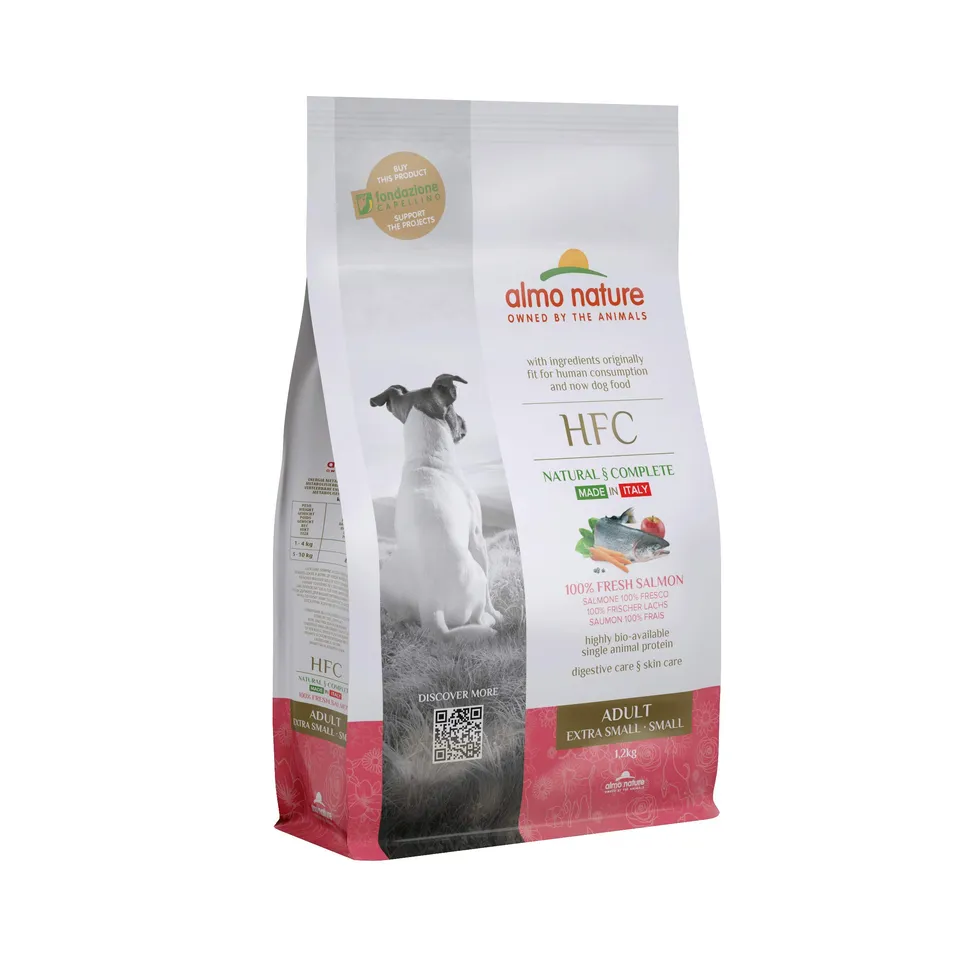 almo-nature-hfc-adult-xs-s-croquettes-pour-chiens-au-saumon-origine-propre-la-co image 1