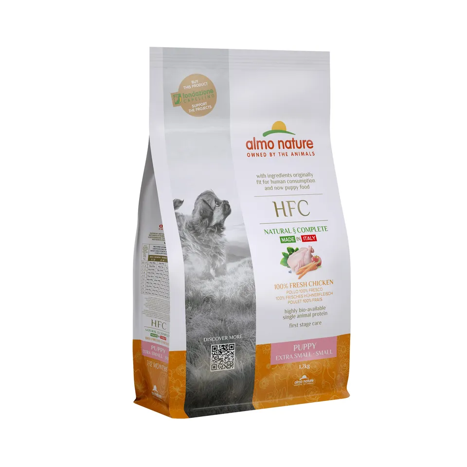 almo-nature-hfc-puppy-xs-s-croquettes-pour-chiot-au-poulet-50-frais image 1