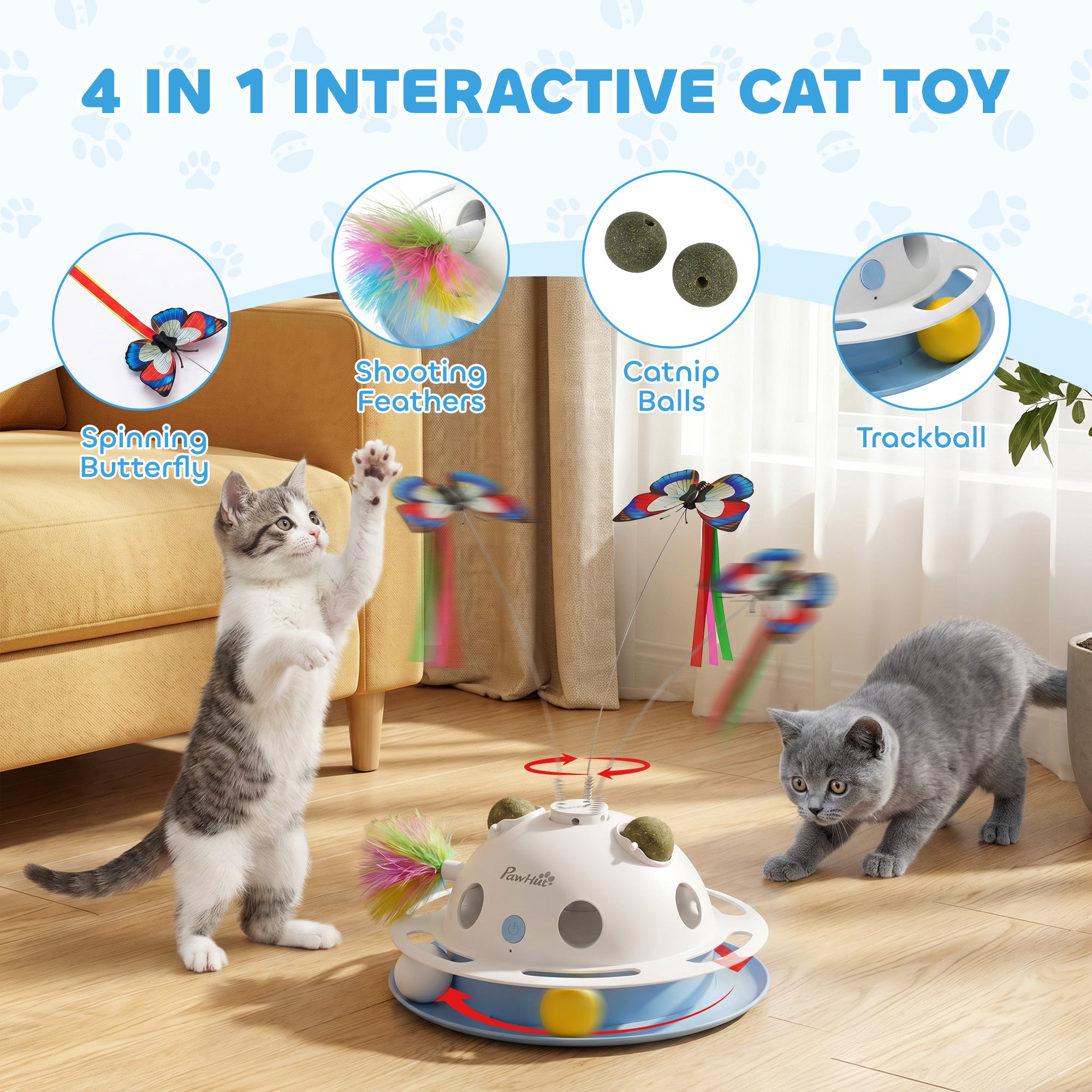 pawhut-jouet-chat-interactif-4-en-1-papillon-herbe-chat-plumes-capteur image 6