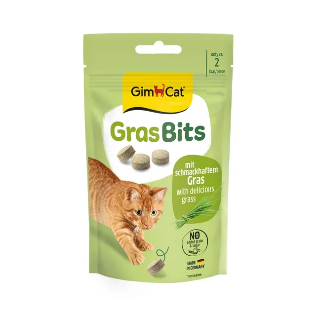 gimcat-gras-bits-snack-herbe-sans-c-r-ales-8-x-40-g image 1