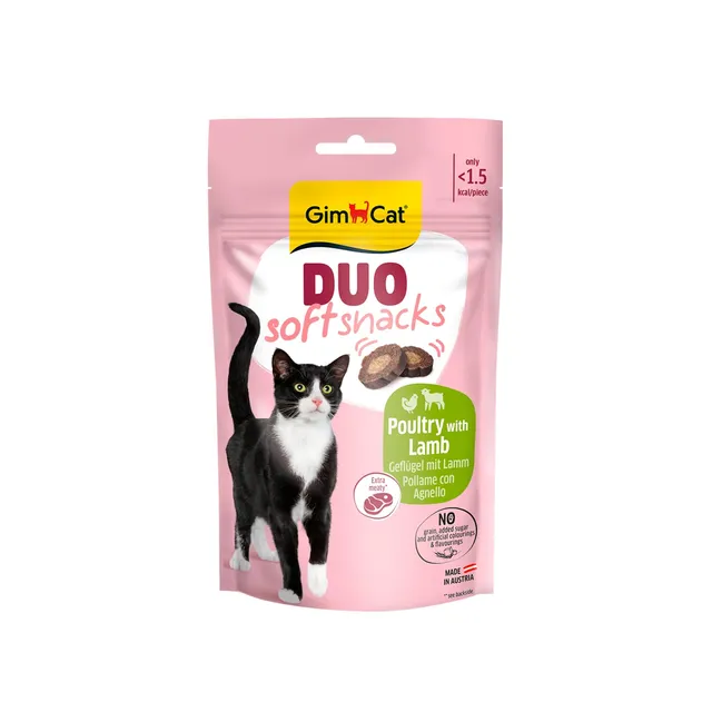 gimcat-duo-soft-snacks-volaille-et-agneau-friandises-pour-chat-50-g image 1