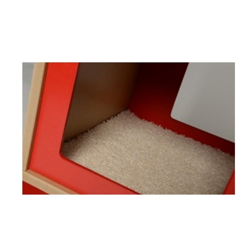 vesper-52041-v-base-arbre-chat-avec-niche-cube-rouge image 2