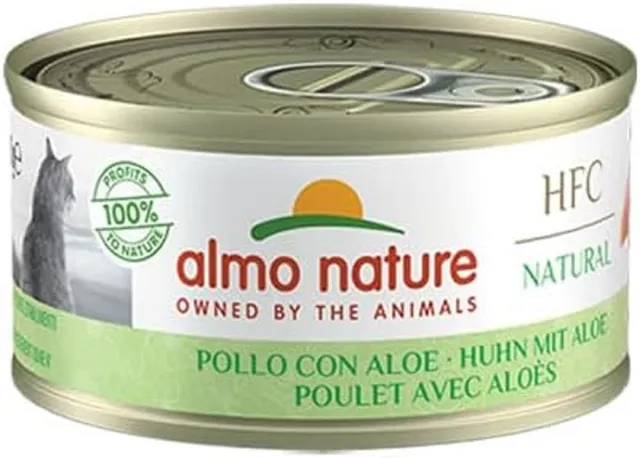 almo-nature-hfc-natural-nourriture-humide-pour-chat-adulte-poulet-l-aloe-70-g-x- image 1