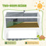 pawhut-enclos-tortue-spacieux-avec-vitres-et-zone-bain-de-soleil-gris image 7