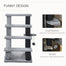 pawhut-escalier-pour-chat-4-marches-2-en-1-avec-griffoirs-et-balle-suspendue-gri image 7