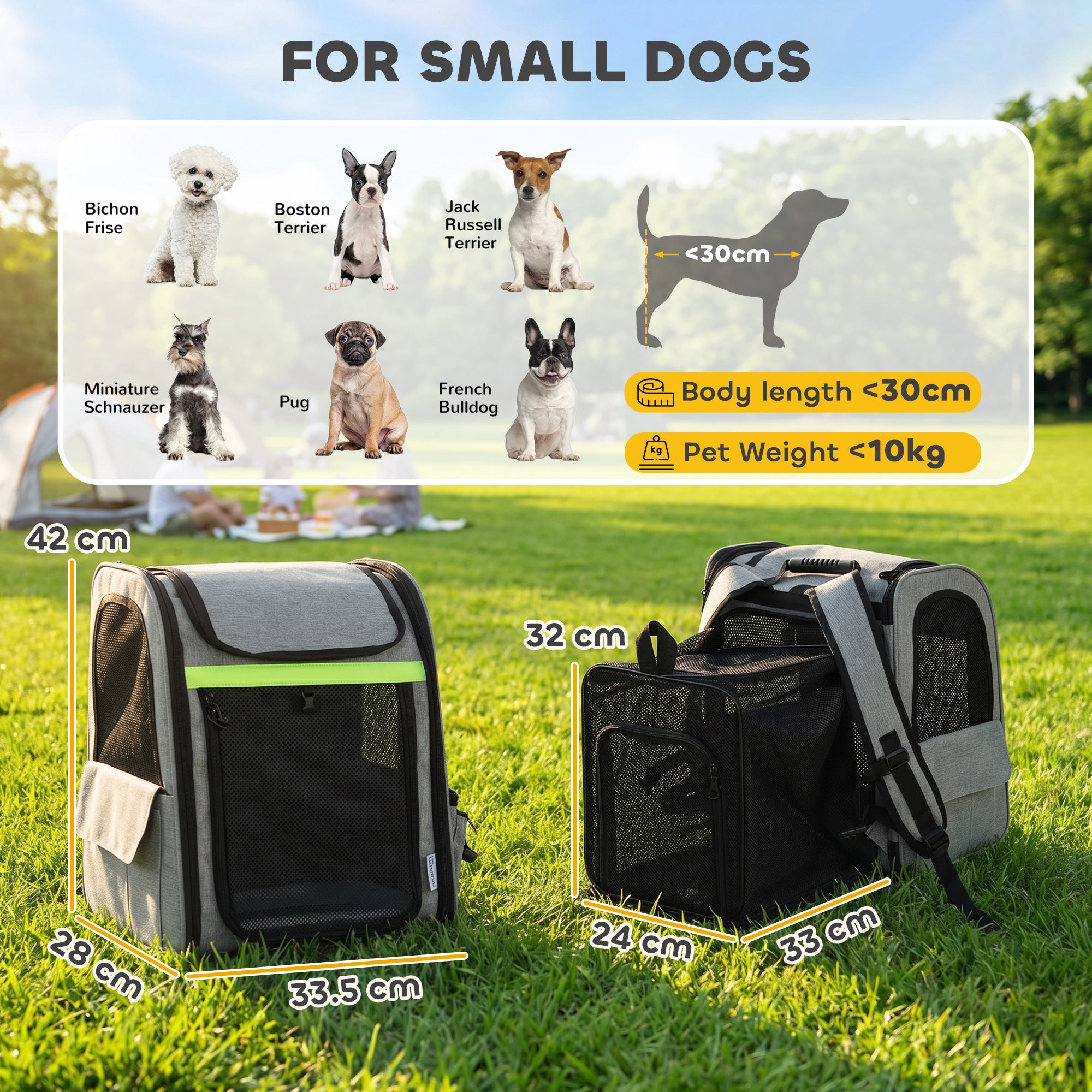 pawhut-sac-dos-transporteur-pour-animaux-extensible-et-respirant-gris-clair image 5