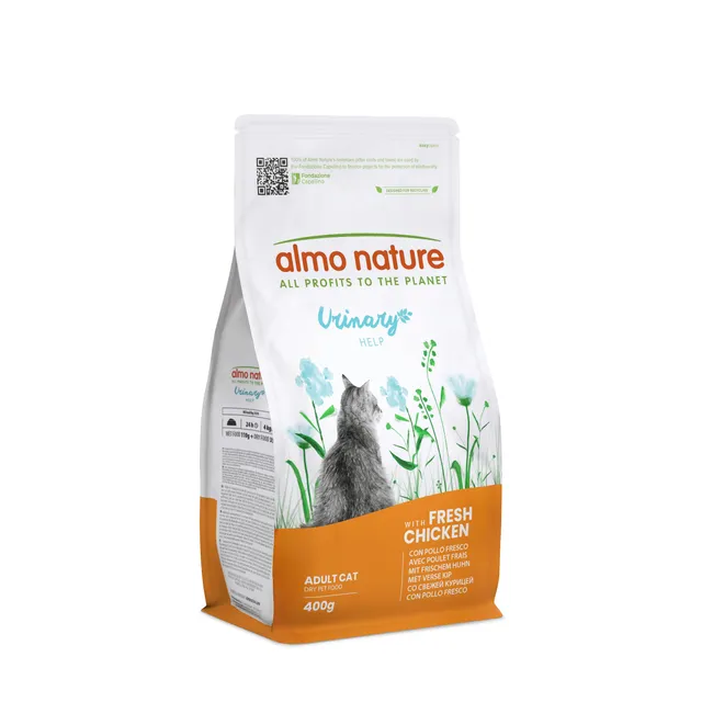 almo-nature-urinary-help-poulet-frais-croquettes-chat-400-g image 1