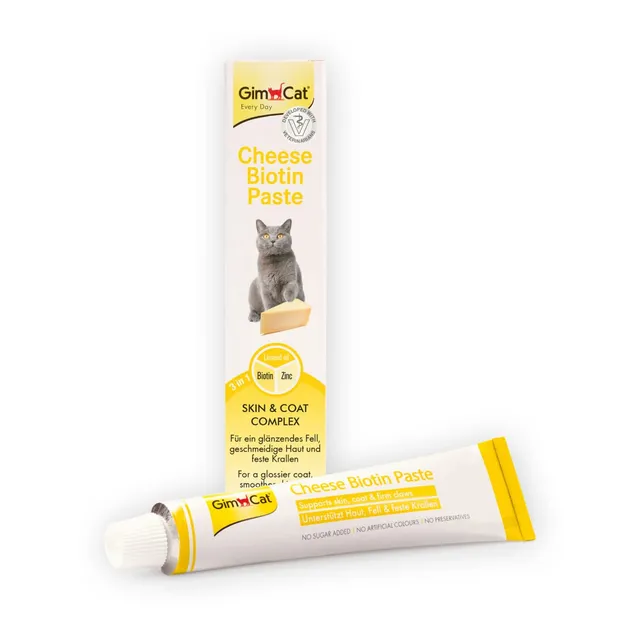 gimcat-p-te-cheese-biotin-p-te-pour-chat-au-fromage-tube-100-g image 1