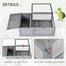 pawhut-maison-tortue-en-bois-36-int-rieur-ext-rieur-2-pi-ces-gris image 7