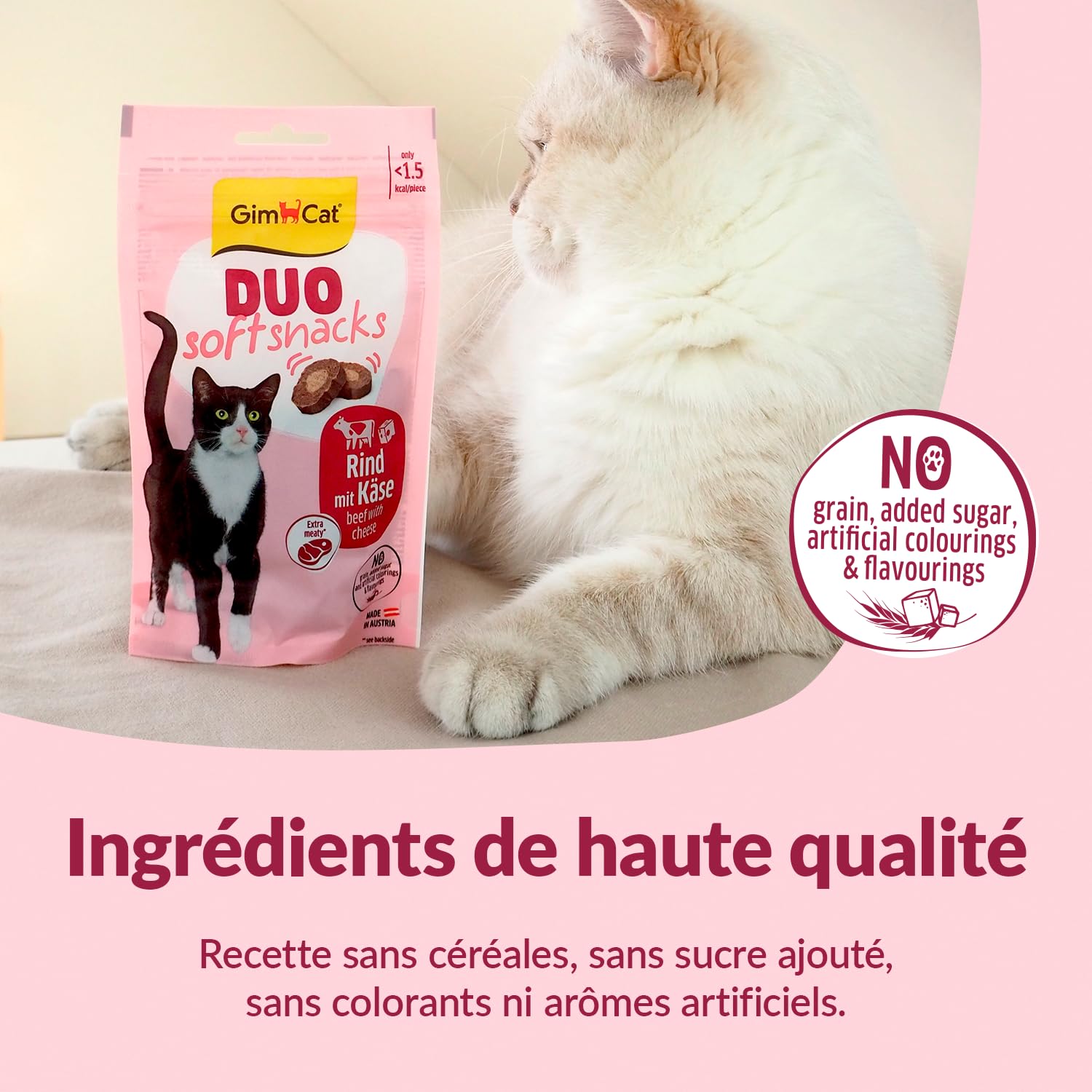 gimcat-duo-soft-snacks-b-uf-avec-fromage-pour-chat-50-g image 5