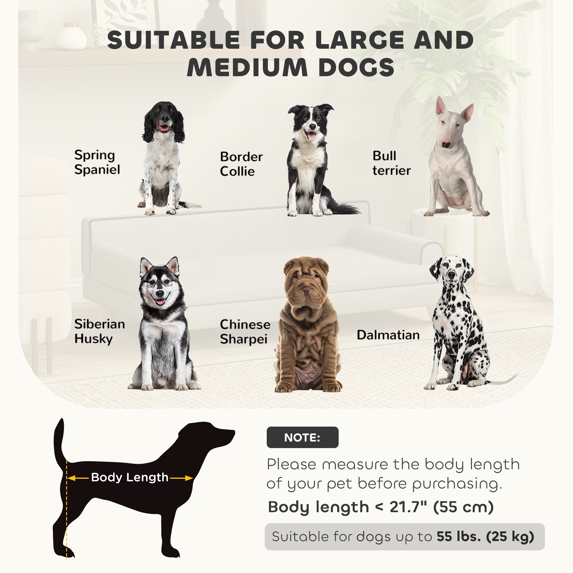 pawhut-canap-sur-lev-pour-chiens-moyens-grands-gris-clair image 6