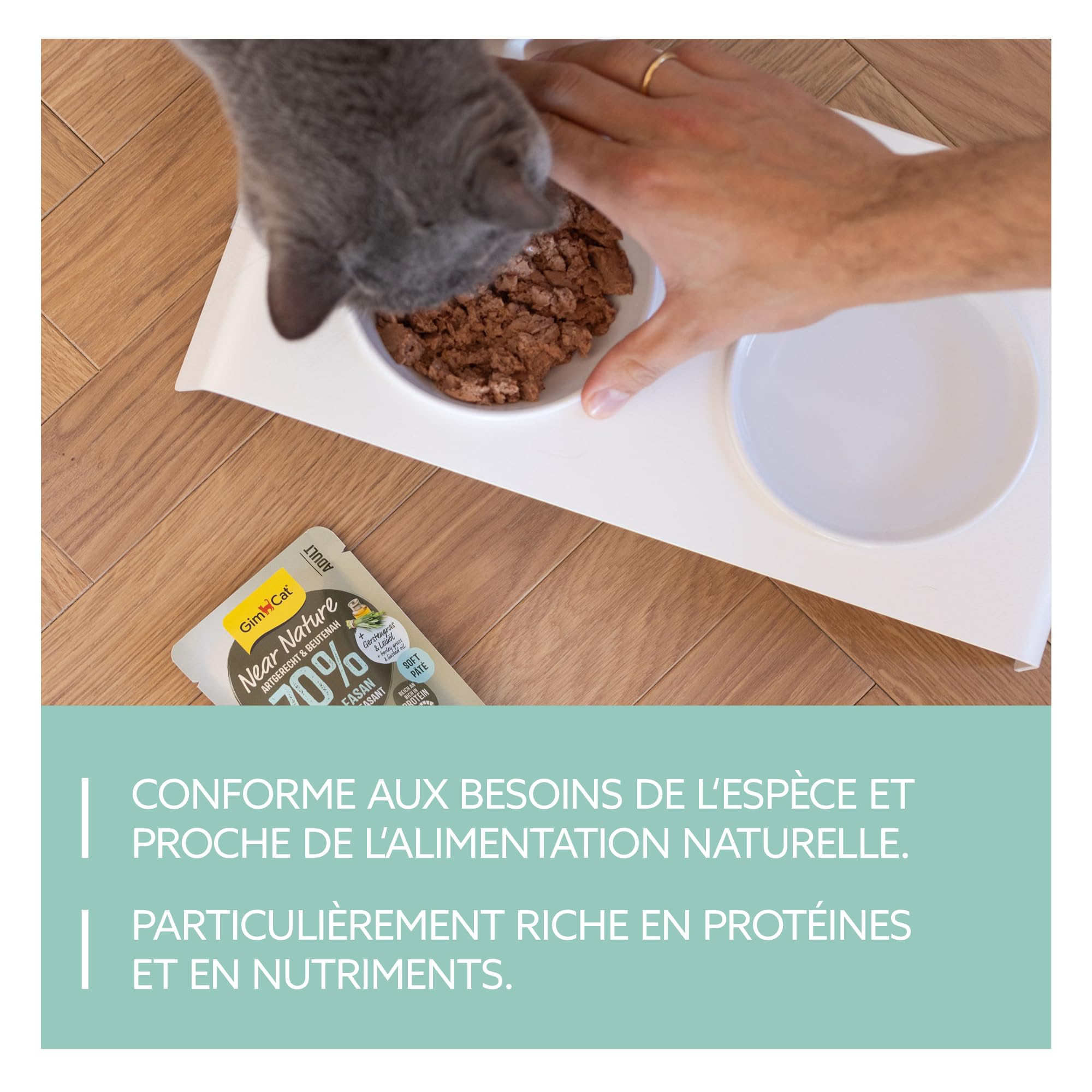 gimcat-near-nature-poulet-faisan-nourriture-humide-sans-c-r-ales-pour-chats-d-s- image 3