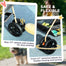 pawhut-poussette-chien-chat-grise-3-en-1-avec-nacelle-amovible-et-porte-gobelet image 8