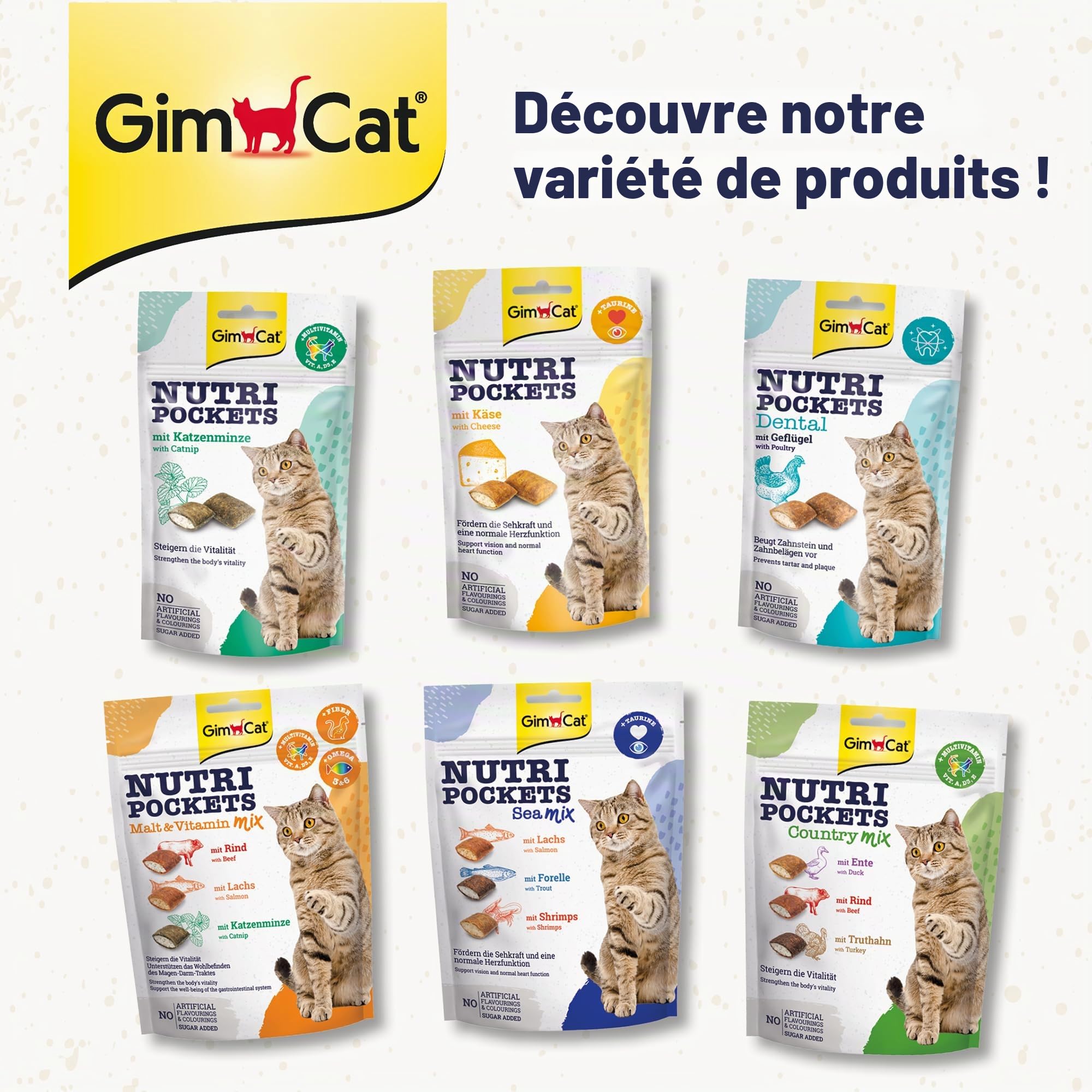 gimcat-nutri-pockets-au-b-uf-friandise-croustillante-fourr-e-pour-chat-avec-malt image 2