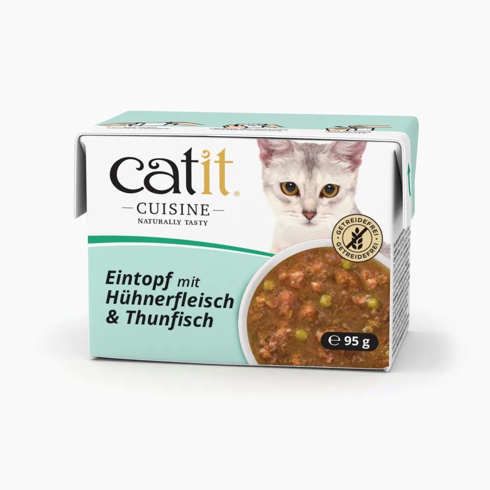 catit-cuisine-rago-t-poulet-et-thon-p-t-e-compl-mentaire-pour-chat-sans-c-r-ales image 1