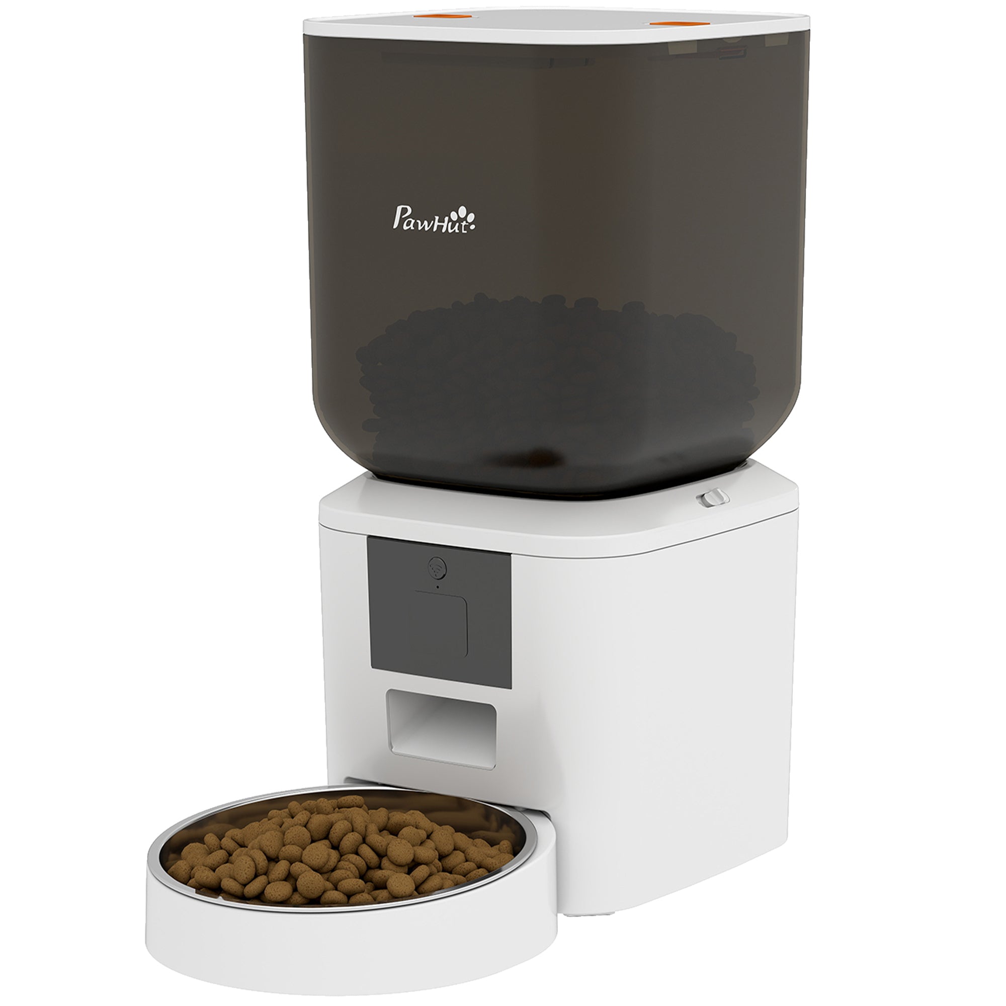 pawhut-distributeur-croquettes-chat-automatique-wifi-8l-avec-appel-repas image 2