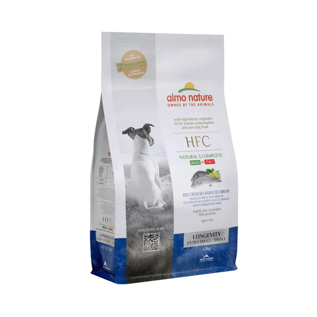 almo-nature-hfc-longevity-xs-s-bar-et-dorade-croquettes-chien image 1