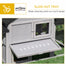 pawhut-clapier-ext-rieur-210-cm-double-enclos-avec-toit-tanche-gris image 7