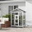 pawhut-voli-re-cage-oiseaux-bois-164-cm-grise-avec-4-perchoirs-et-plateau image 3
