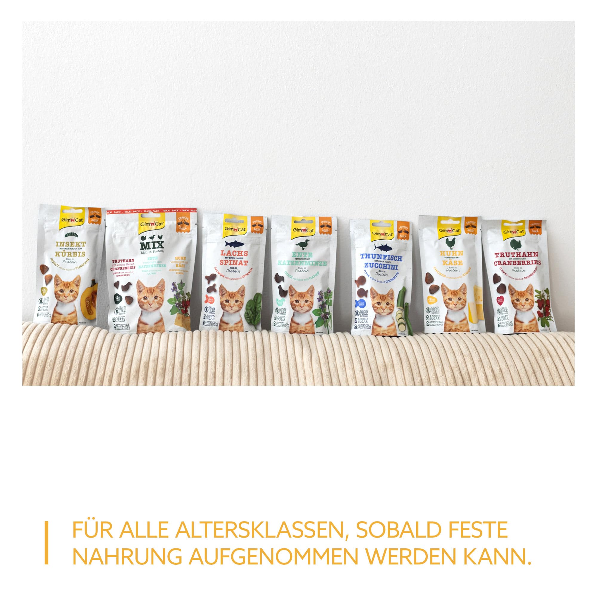 gimcat-crunchy-snacks-poulet-avec-fromage-friandise-croustillante-pour-chat-50-g image 6