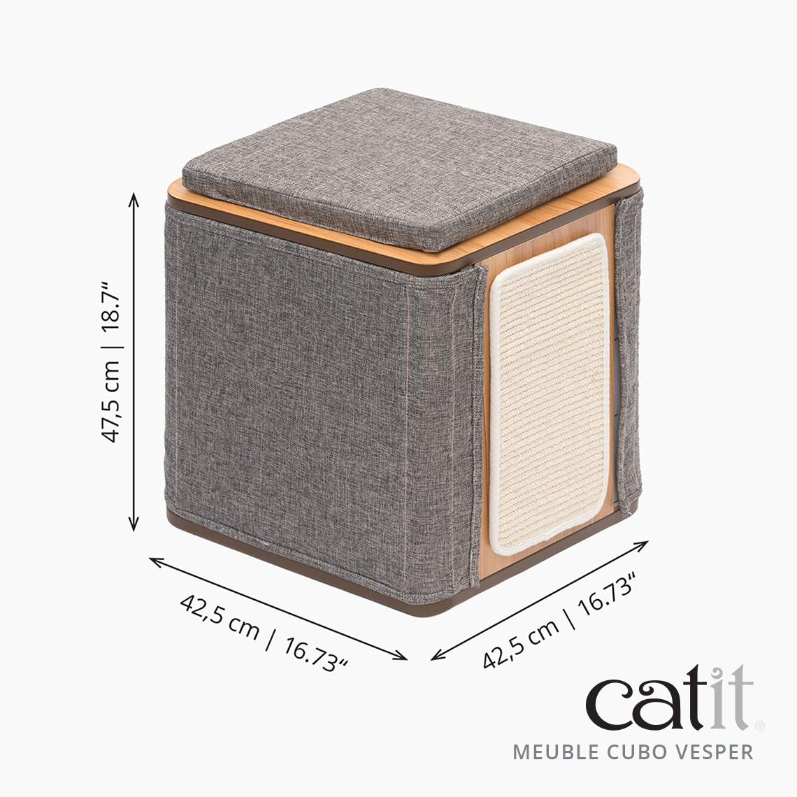 catit-vesper-cubo-meuble-pour-chat-pierre image 6