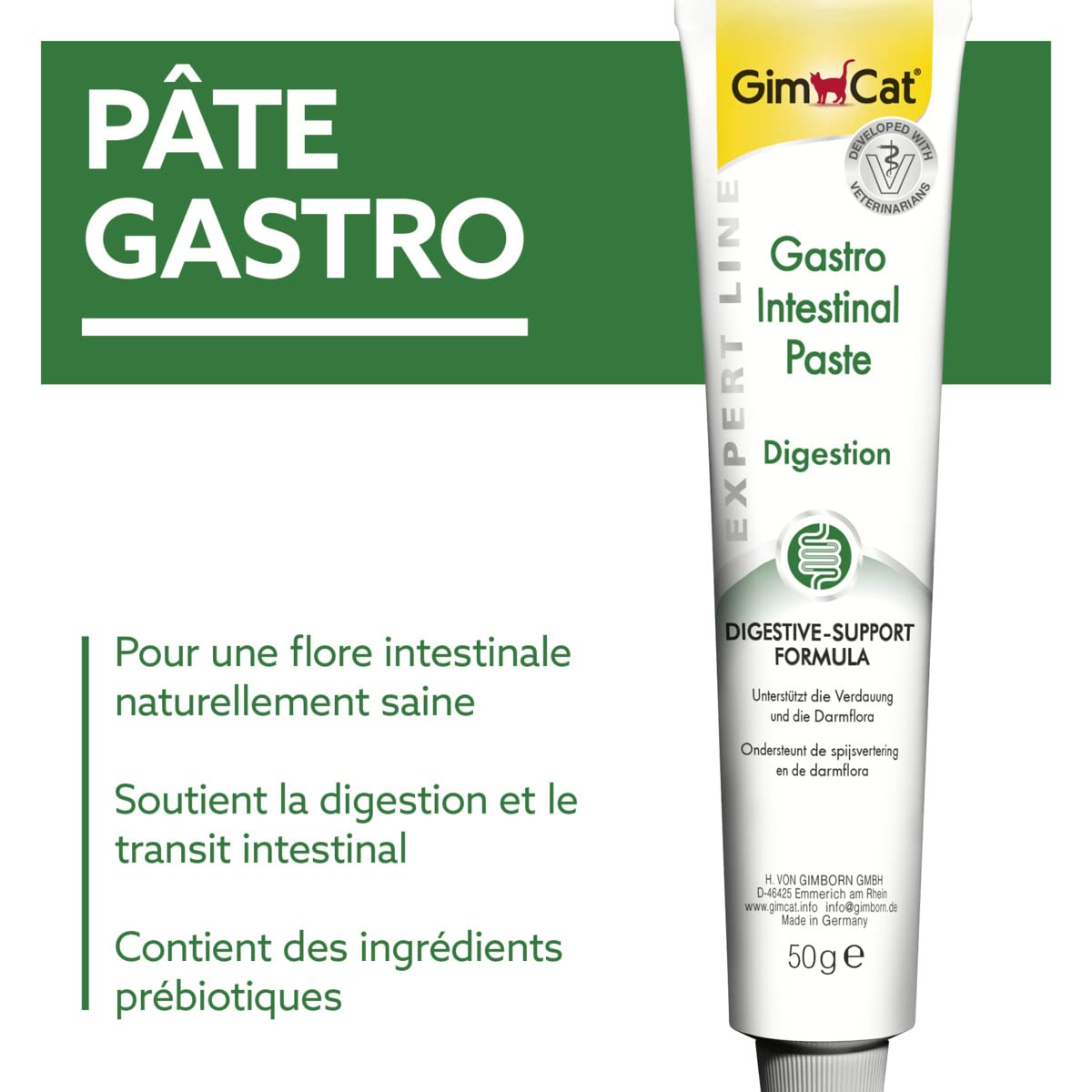 gimcat-expert-line-p-te-gastro-intestinal-pour-chat-50-g image 2