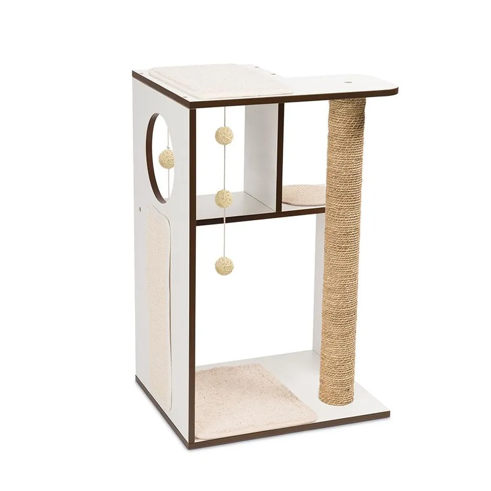 catit-vesper-v-box-l-arbre-chat-bo-te-blanc-50x40x78-cm image 1