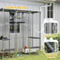 pawhut-catio-enclos-ext-rieur-m-tal-5-plateformes-hamac-b-che image 6