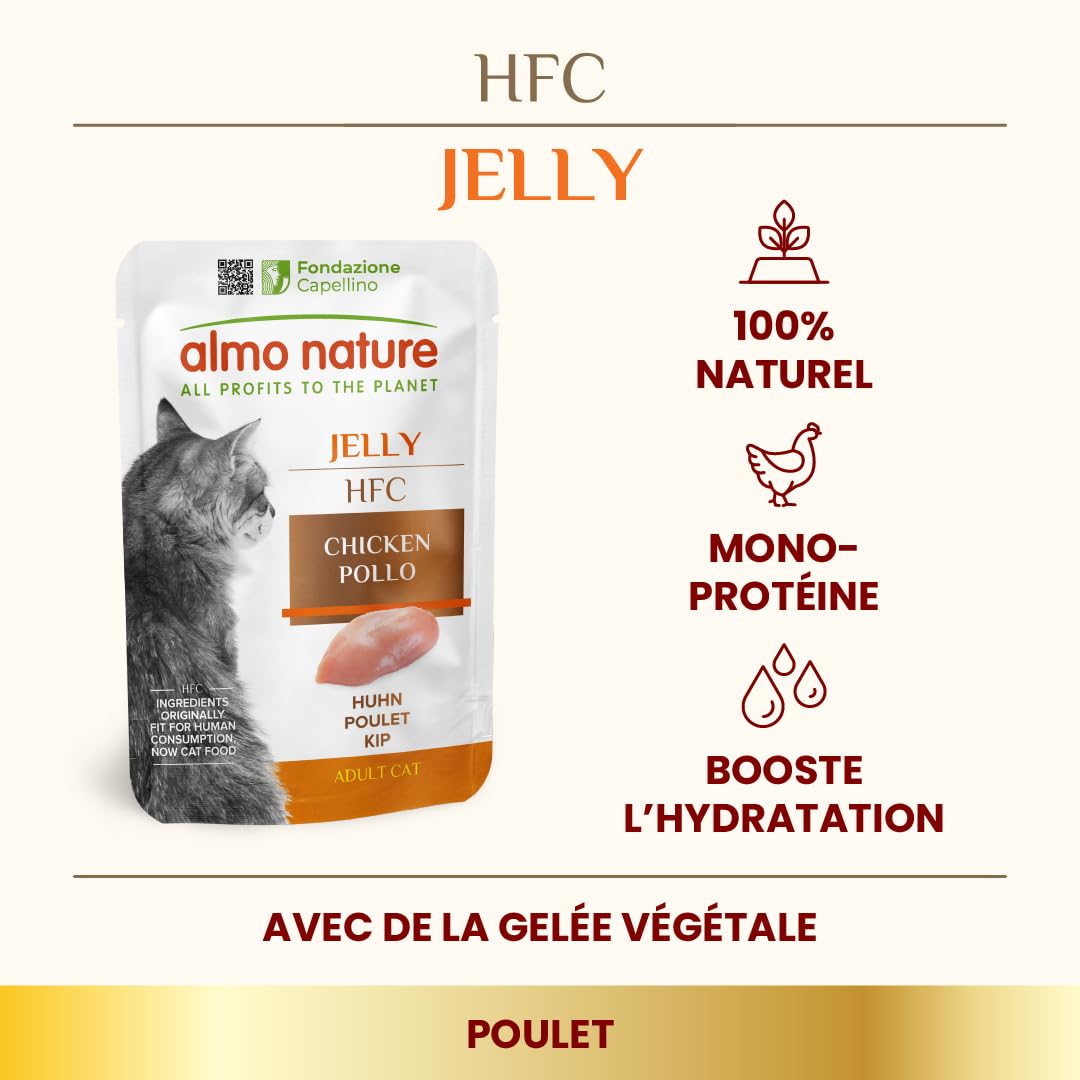 almo-nature-hfc-jelly-poulet-nourriture-humide-pour-chats-adultes-24-x-55-g image 2