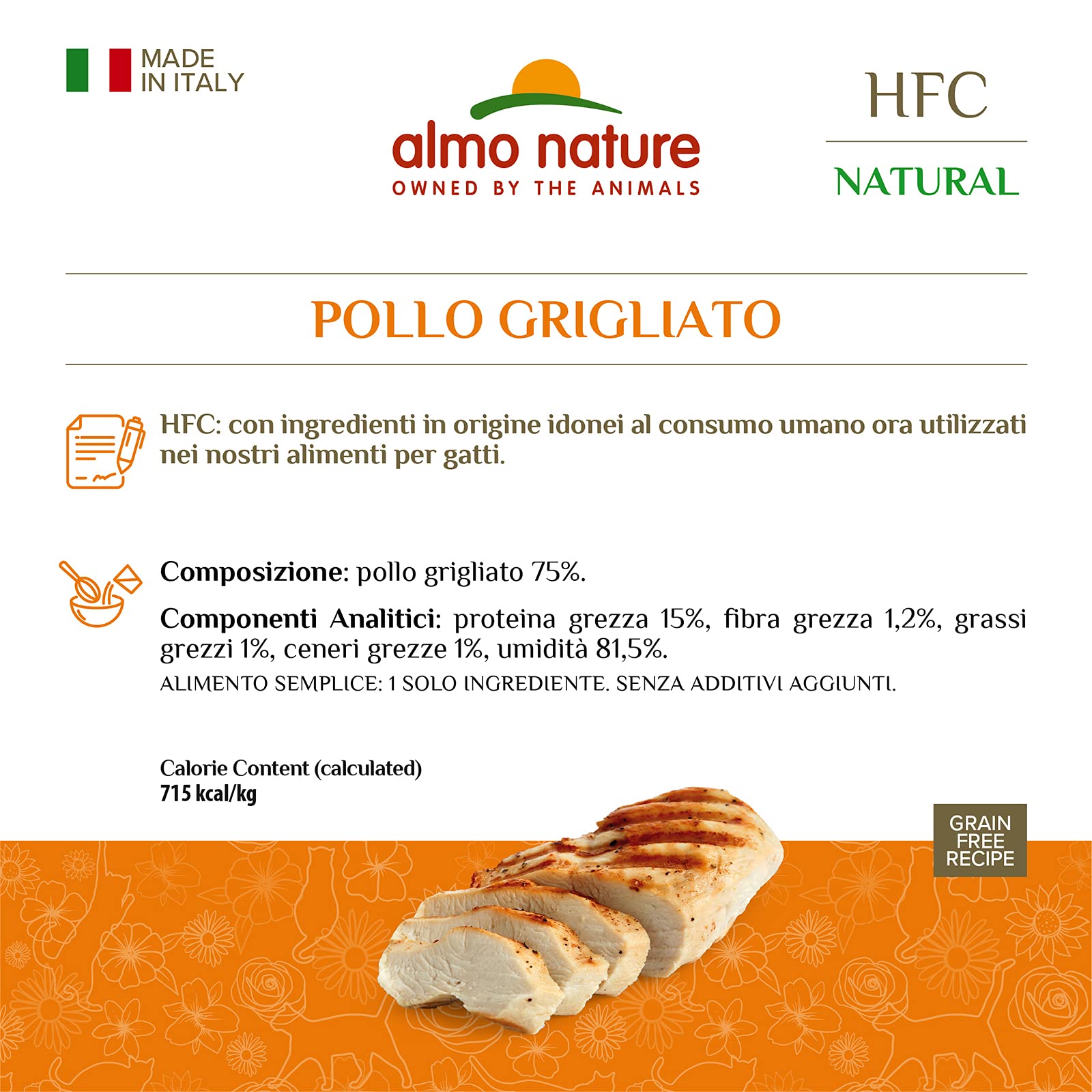 almo-nature-hfc-natural-poulet-grill-p-t-e-chat-adulte-24-x-70-g image 2