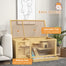 pawhut-cage-hamster-extra-large-naturelle-2-pi-ces-100-x-50-x-50-cm-avec-jeux image 6