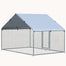 pawhut-poulailler-enclos-walk-in-3-x-2-m-forme-fl-che-m-tal image 2