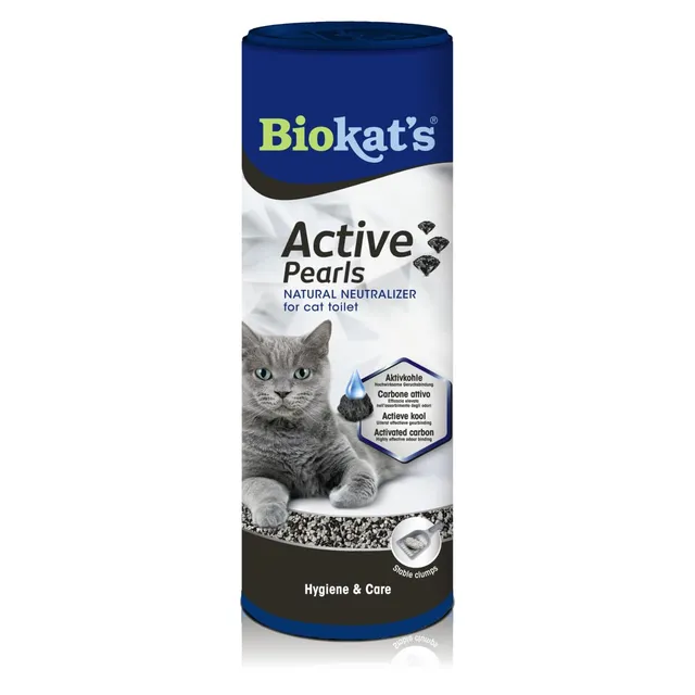 biokat-s-active-pearls-compl-ment-de-liti-re-au-charbon-actif-bo-te-de-700-ml image 1