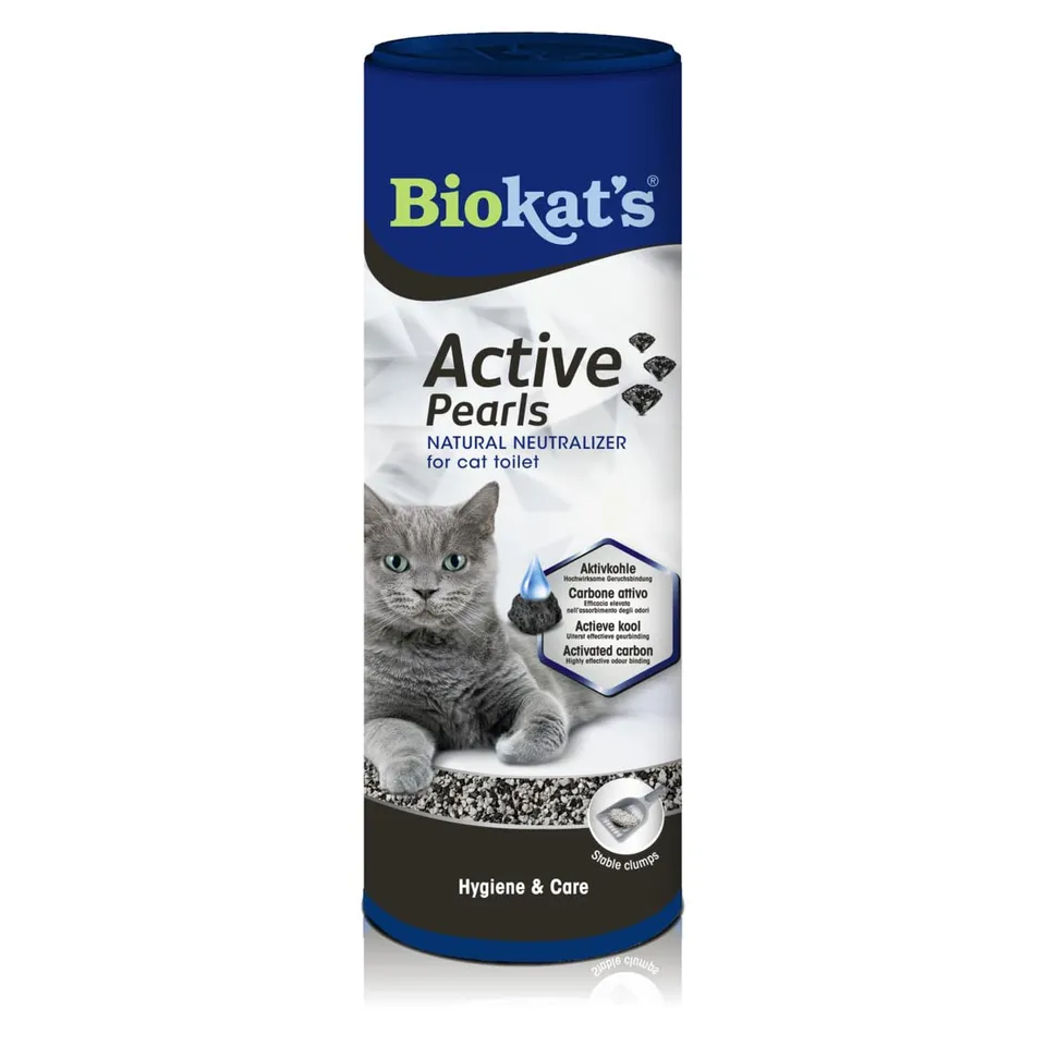 biokat-s-active-pearls-compl-ment-de-liti-re-au-charbon-actif-bo-te-de-700-ml image 1