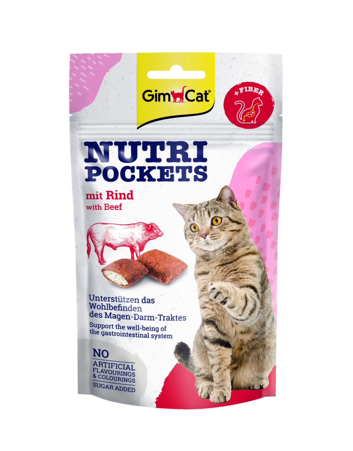 gimcat-nutri-pockets-au-b-uf-friandise-croustillante-fourr-e-pour-chat-avec-malt image 1